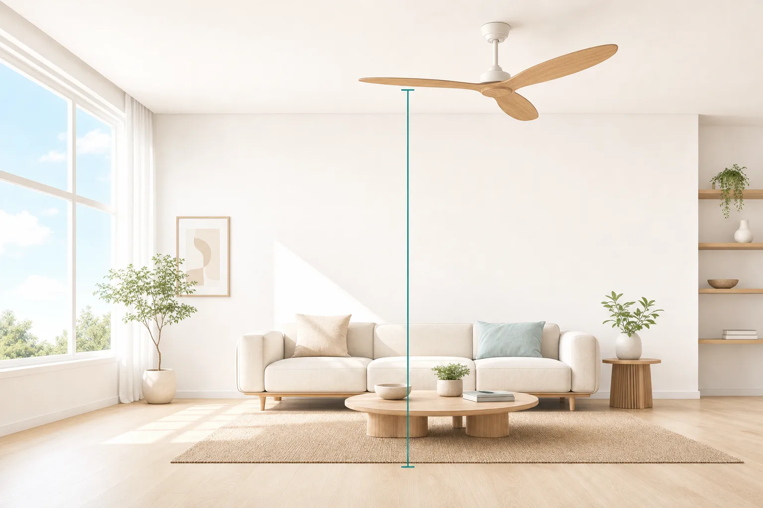 Deckenventilator: Durchmesser und Montagehöhe richtig wählen