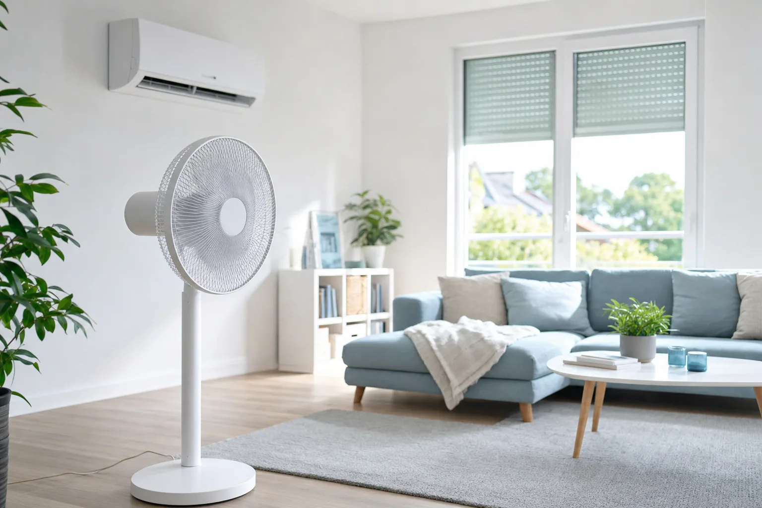 Ventilator und Klimaanlage: die günstigste Art zu kühlen