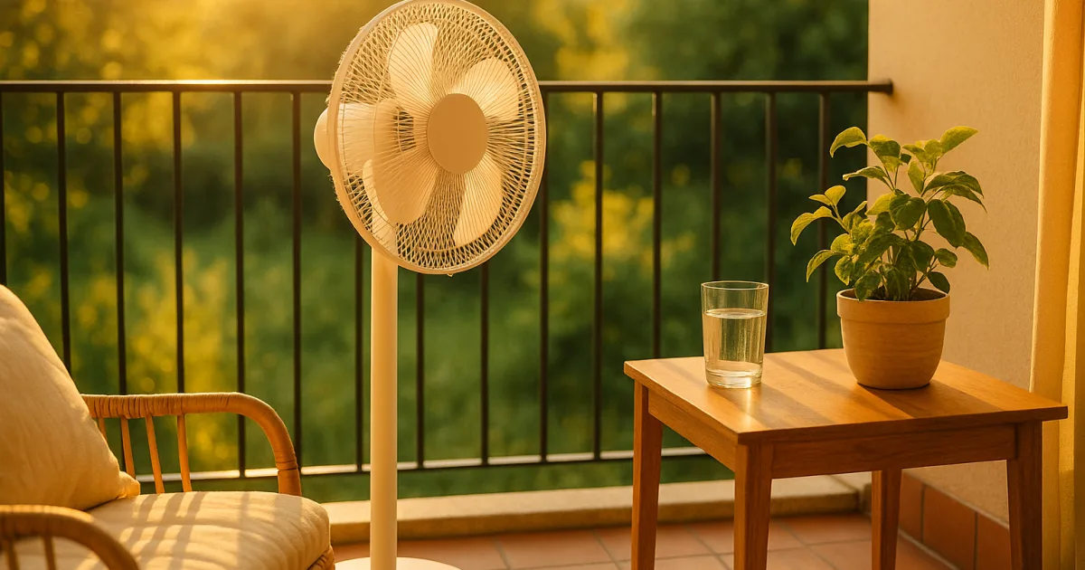 Warum viele abends einen Ventilator auf die Terrasse stellen