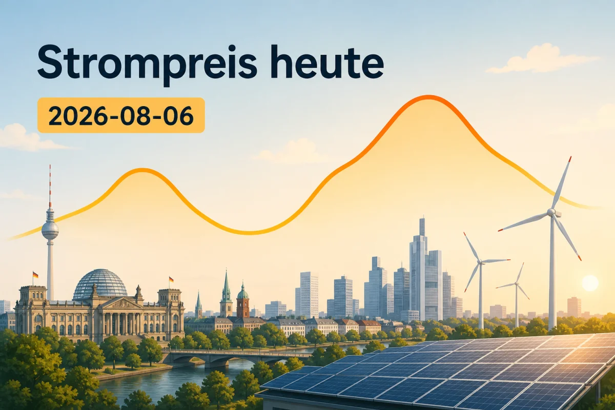 Dynamischer Strompreis am 6. August 2026